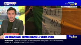 Marseille Story: un supporteur irlandais tombe dans l'eau du Vieux-Port