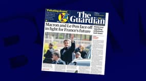 La une du Guardian met en avant les résultats du premier tour de la présidentielle française le 11 avril 2022