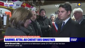 Inondations dans le Pas-de-Calais: Gabriel Attal au chevet des sinistrés