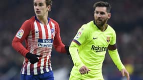 Antoine Griezmann et Lionel Messi