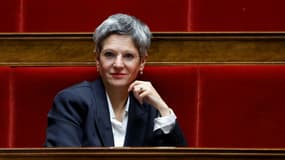 La députée EELV Sandrine Rousseau le 3 octobre 2022 à l'Assemblée nationale à Paris 