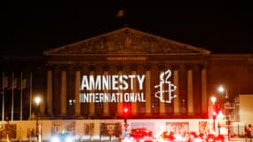 Le logo d'Amnesty International avait été projeté sur l'Assemblée nationale le 18 juin 2018