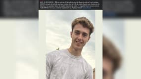 Owen, un jeune homme de 19 ans, est porté disparu depuis la nuit du samedi 5 au dimanche 6 octobre 2024.