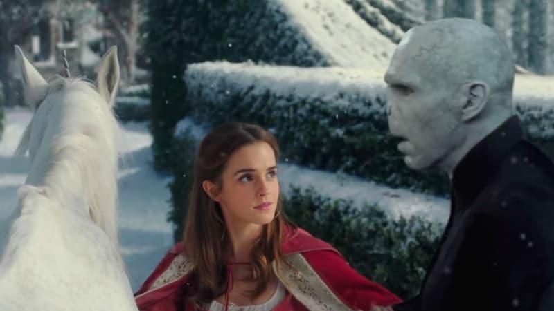 Emma Watson (Belle) face à... Voldemort