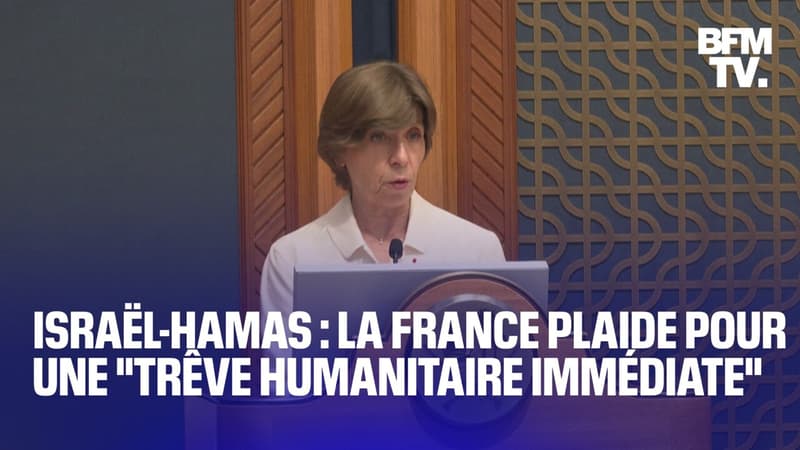 Guerre Israël-Hamas: la France plaide pour une 