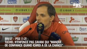 Brest-PSG (1-2): Tuchel n'enfonce pas Cavani "en manque de confiance alors que Icardi a de la chance"