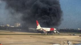 L'avion perdait du carburant avant qu'un incendie se déclenche.