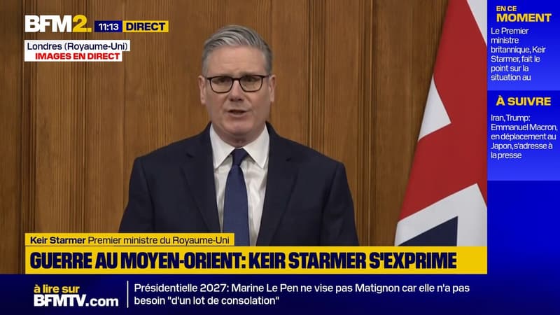 Guerre au Moyen-Orient: "Ce n'est pas notre guerre" réaffirme le Premier ministre britannique, Keir Starmer