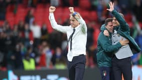 Le sélectionneur italien Roberto Mancini, à Londres le 6 juillet 2021