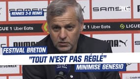 Rennes 3-0 Reims : "On ne va pas hurler sur les toits que tout est réglé" minimise Genesio