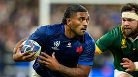 Peato Mauvaka lors de France-Afrique du Sud au Mondial 2023