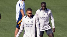 Kylian Mbappé lors d'un entraînement du Real Madrid en septembre 2024