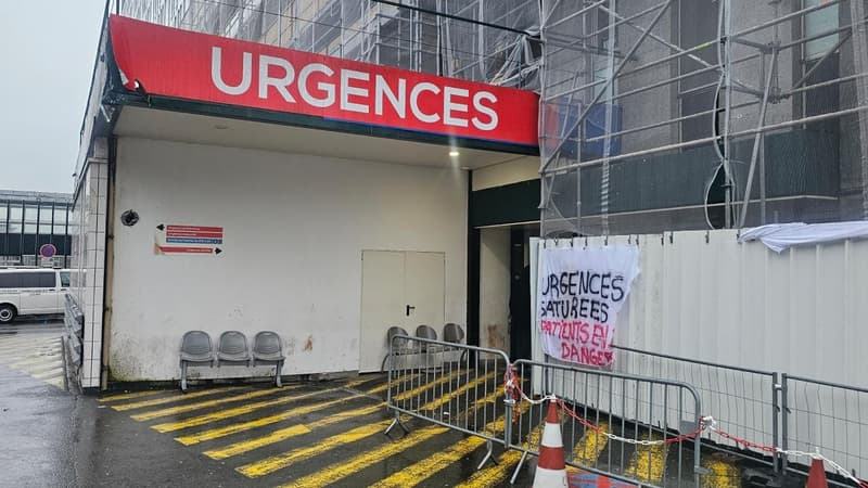 Les urgences de l'hôpital intercommunal de Villeneuve-Saint-Georges, durant la grève de janvier 2025 (illustration).