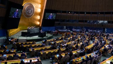 L'Assemblée générale de l'ONU, le 22 février 2023 à New York (Etats-Unis). Photo d'illustation