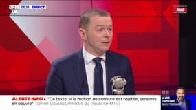 Olivier Dussopt sur l'utilisation de l'article 49.3: "Nous avons tout fait pour" avoir un vote "jusqu'à la dernière minute"