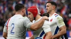Le XV de France, porté par trois essais de l'ailier Gabin Villière est venu à bout de l'Italie en Six Nations, le 6 fvrier 2022 à Saint-Denis 