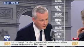 Lait infantile contaminé: "Les responsables seront identifiés et sanctionnés", assure Bruno Le Maire