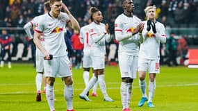 Les joueurs de Leipzig déçus après la défaite face à Francfort