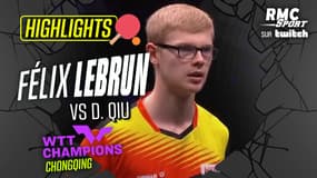 Résumé : F. Lebrun vs D. Qiu (quart de finale - WTT Champions Chongqing)