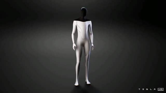 Le robot humanoïde présenté par Tesla lors de son AI Day du 19 août 2021.