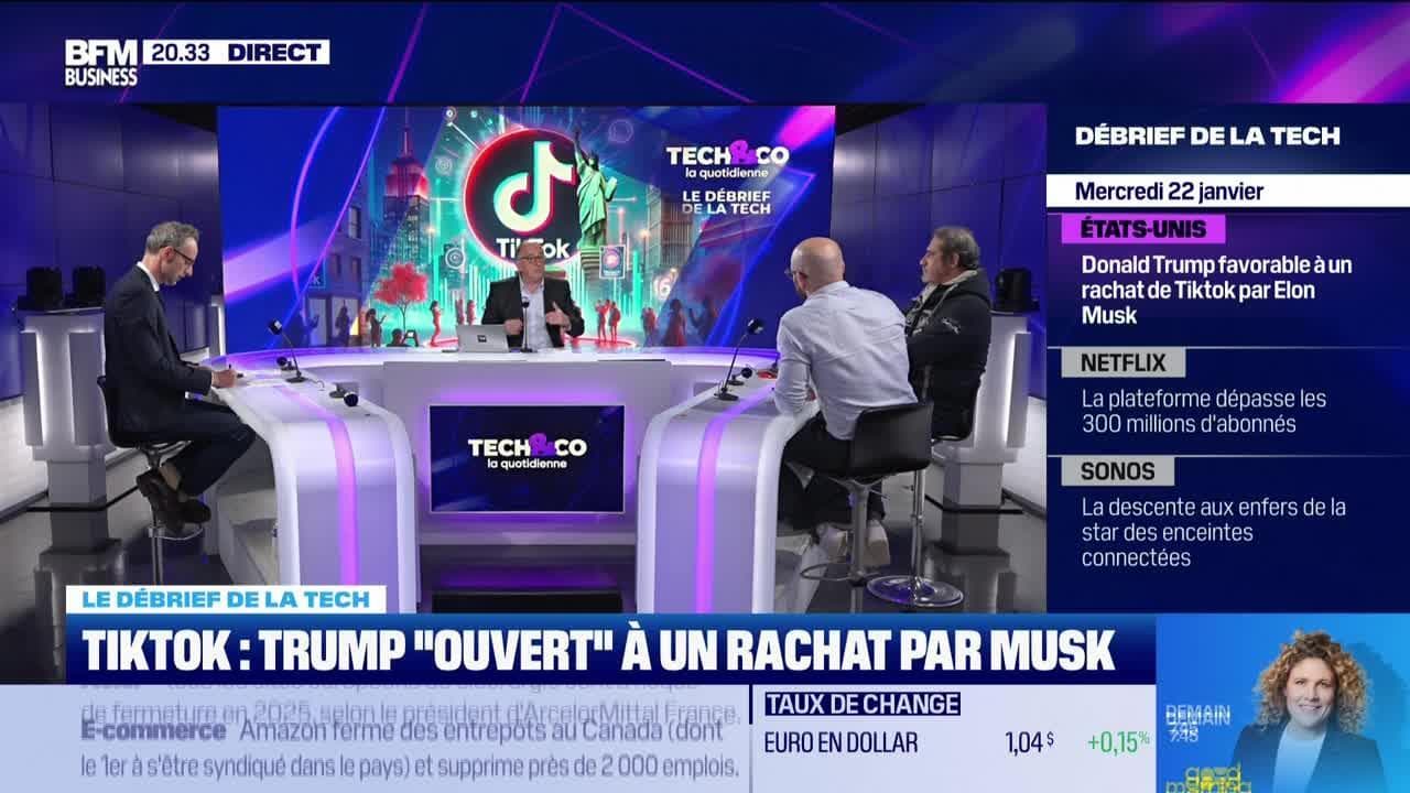 TikTok : Trump "ouvert" à un rachat par Musk - 22/01