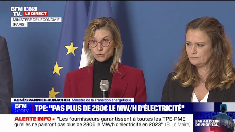 Tarif garanti de l’électricité pour les TPE: pour Agnès Pannier-Runacher, « c’est un acquis important »