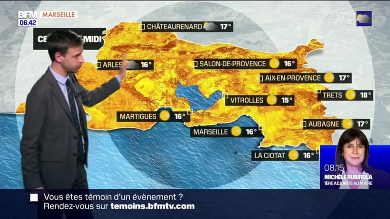 Météo Bouches-du-Rhône: un mardi ensoleillé et doux, 16°C à Marseille
