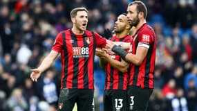 Steve Cook (à droite) et ses coéquipiers de Bournemouth
