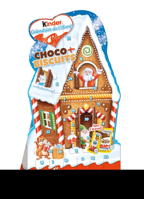 Le calendrier de l'Avent Choco + biscuits de Kinder