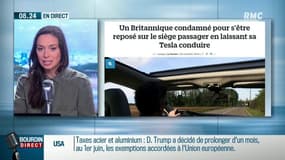 Le conducteur d'une Tesla condamné... pour s'être reposé sur le siège passager