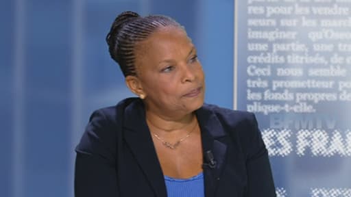La ministre de la Justice, Christiane Taubira, sur BFMTV mercredi soir.