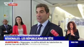 Christian Jacob sur les régionales: "C'est un échec cuisant et cinglant pour le RN et LaREM"