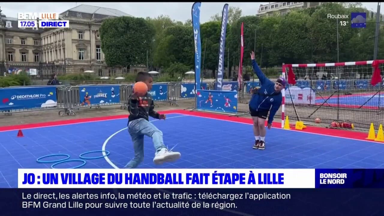 JO 2024 un village du handball fait étape à Lille