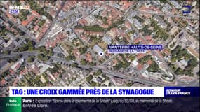 Nanterre: le tag d'une croix gammée découvert près de la synagogue