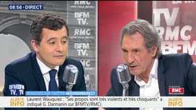 Gérald Darmanin face à Jean-Jacques Bourdin en direct