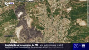 Les dégâts vus du ciel de l'incendie à Marseille