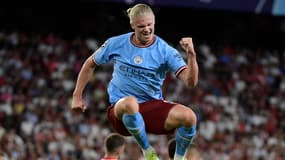 Erling Haaland face à Séville le 6 septembre 2022.