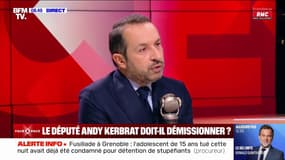 Sébastien Chenu (RN), sur le député LFI Andy Kerbrat: "À partir du moment où un député commet un délit, la question de la démission se pose et lui est posée"
