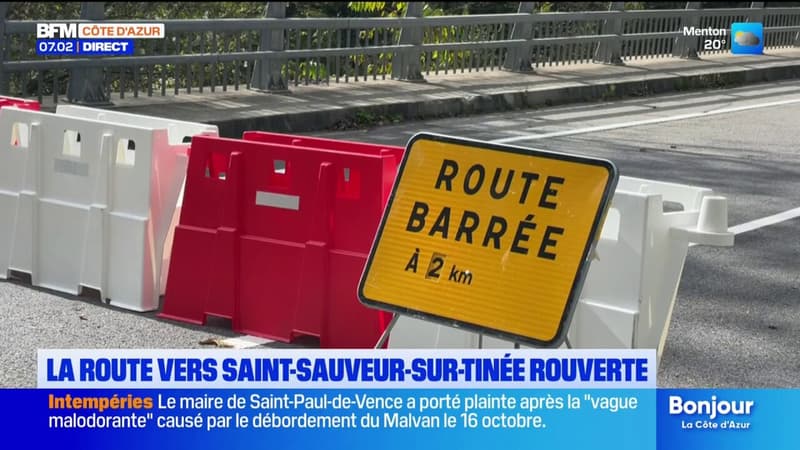 Éboulement à Roure: la route vers Saint-Sauveur-sur-Tinée a enfin rouvert