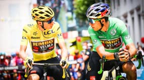 Jonas Vingegaard et Wout Van Aert sur le Tour de France, le 21 juillet 2022
