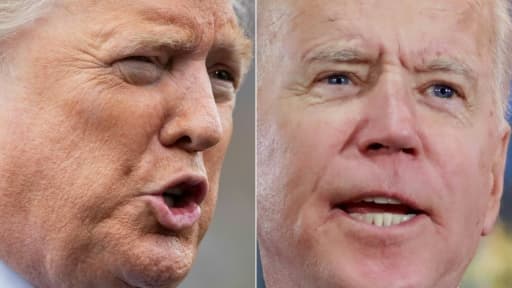 Le président américain Donald Trump et l'ancien vice-président Joe Biden