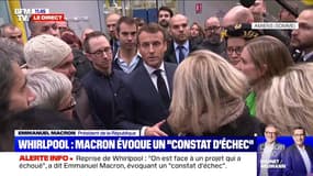 Emmanuel Macron aux ex-salariés de Whirpool: "Je ne vous oublie pas et je n'oublie pas mes engagements (...) on va tout faire pour les tenir"