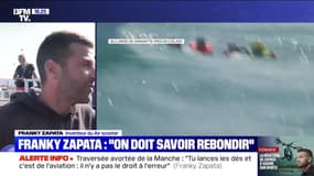 Story 2 : Tombé à l'eau, Franky Zapata récupéré par les secouristes - 25/07