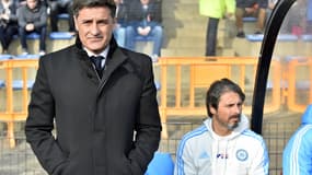 Michel lors du match nul (1-1) de l'OM à Lorient