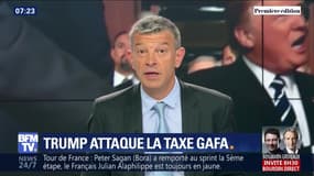 Trump attaque la taxe Gafa