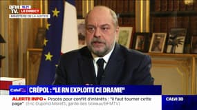 Crépol: "Ce que je n'aime pas dans l'attitude du RN, c'est l'exploitation de ce drame", réagit Éric Dupond-Moretti