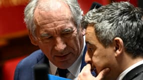  François Bayrou et Gérald Darmanin à l'Assemblée nationale le 18 février 2025