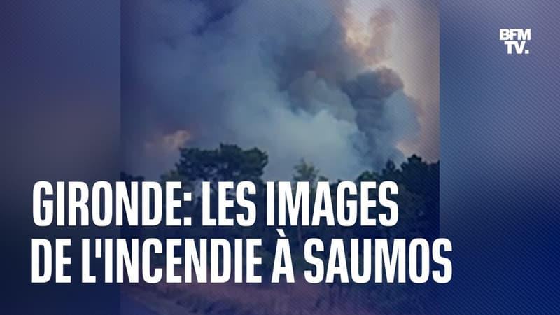Important incendie en Gironde, le village de Saumos évacué