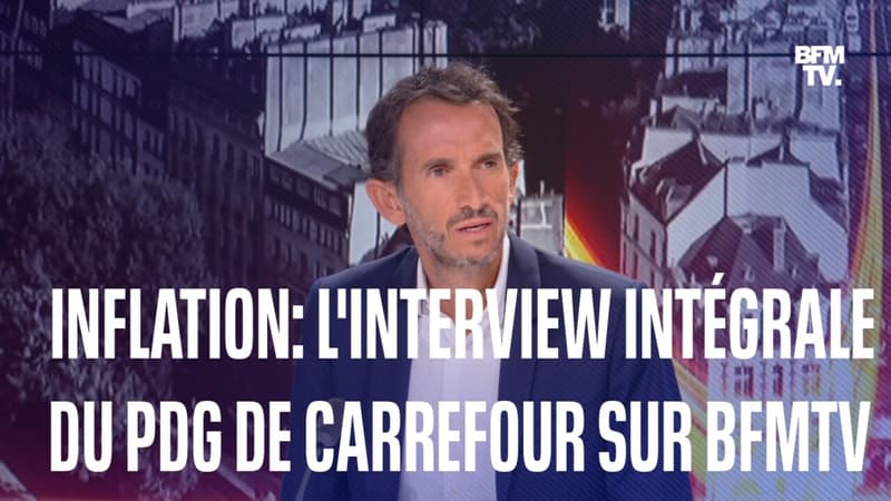 L'interview intégrale d'Alexandre Bompard, PDG de Carrefour, sur BFMTV