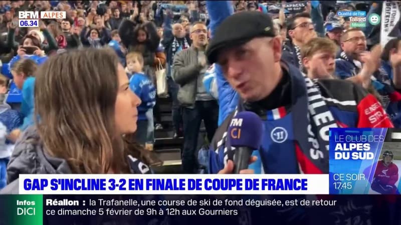 &quot;On est déçus&quot;: les supporters des Rapaces de Gap abattus, mais fiers de leur équipe après la défaite en finale de la Coupe de France